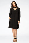 Dress DOLCE flower collar - black - #2