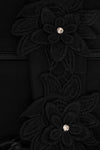 Dress DOLCE flower collar - black - #5