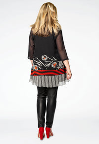 Tunic wide bottom MENORCA - black - #3