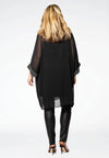 Tunic beaded cuff VOILE - black - #3