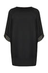 Tunic beaded cuff VOILE - black - #4