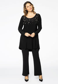 Tunic wide bottom strass DOLCE - black - #2