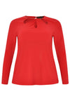 Shirt relax drape DOLCE - red - #4