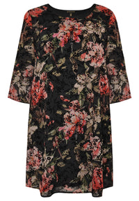 Dress FLOWER FLOCK - black - #4