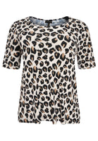 Shirt A-line FELINE - brown - #4