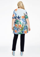 Tunic wide bottom BOTANIC - blue - #3