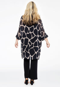 Tunic beaded GIRAFFE - brown - #3