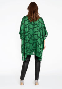 Tunic square DÉVORÉ - green - #3