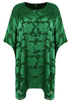 Tunic square DÉVORÉ - green - #4