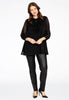 Tunic frill neck PONPON - black  - #2