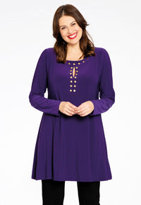 Tunic wide bottom studs DOLCE - purple - #1