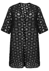 Cardigan lace CIRCLE - black - #4