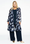 Cardi-blouse SEA SHELLS - blue