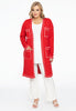 Cardigan contrast piping - red - #2