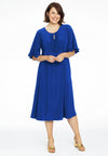 Dress frilled sleeves DOLCE - indigo