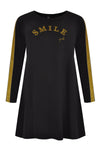 Tunic wide bottom Smile - black - #4
