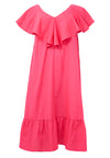 Dress swing ruffles SOFT COTTON - pink - #1