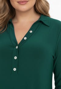 Dress collar DOLCE - dark green - #5