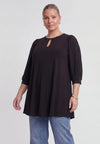 Tunika wide bottom uni dolce - Schwarz