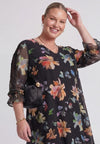 Tunika wide bottom aus spitze printemps - multi
