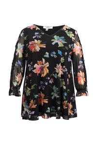 Tunic wide bottom lace PRINTEMPS - multi - #4