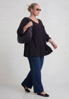 Tunika wide bottom uni dolce - Schwarz