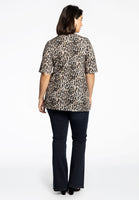 Shirt A-line LEOPARD - brown - #3