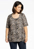 Shirt A-line LEOPARD - brown