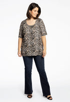 Shirt A-line LEOPARD - brown - #2