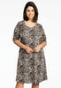 Dress A-line LEOPARD - brown