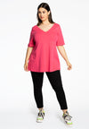 Tunic V flare COTTON - pink