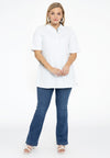 Polo shirt flare - white 