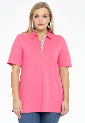 Polo shirt flare - pink - #1