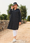 Wide raincoat DOTS - black - #5