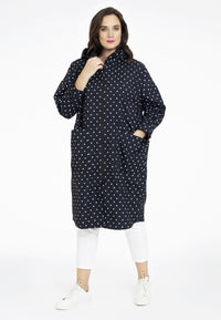 Wide raincoat DOTS - black - #2