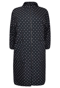 Wide raincoat DOTS - black - #4