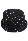 Regenhut dots - Schwarz