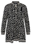 Cardi Jacket wide bottom GIRAFFE - black - #4