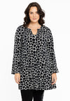 Tunic wide bottom chain GIRAFFE - black 