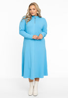 Dress standing collar DIAGONAL - light blue - #2