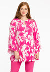 Tunic wide bottom keyhole FREESIA - pink