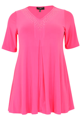 Tunic pleat glitters DOLCE - pink - #4