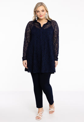 Blouse LACE - blue - #2