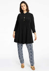 Tunic wide bottom buttons DOLCE - black - #2