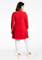 Tunic wide bottom buttons DOLCE - red  - #3