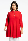 Tunic wide bottom buttons DOLCE - red 