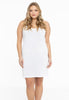 Slip dress spaghetti straps - white 