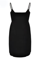 Slip dress spaghetti straps - black - #2