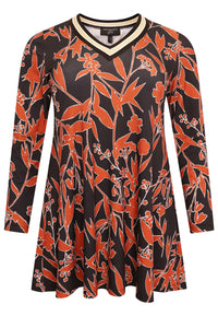 Tunic wide bottom AUTUMN - black - #4