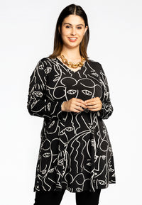 Tunic wide bottom MASK - black - #1